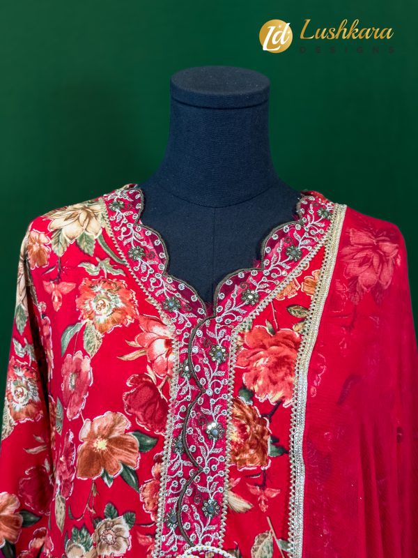 Lushkara Floral Salwar Kameez Set - Image 2