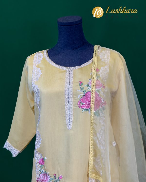 Lushkara Pastel Bloom Salwar Kameez - Image 2