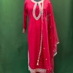 Lushkara Deep Red Embellished Suit
