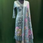 Green Floral Salwar Suit with Polka Dots – Lushkara Designs