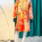 Lushkara Multicolor Printed Mens Kurta Set