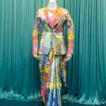 ushkara Multicolor Printed Blazer Saree Set