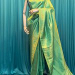 Lushkara Green Banarasi Silk Saree