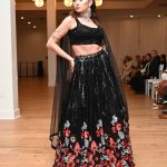 Lushkara Black Sequin Lehenga With Floral Embroidery