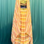 Lushkara Yellow Mirrorwork Cape & Palazzo Set