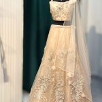 Lushkara Champagne Embroidered Lehenga Set
