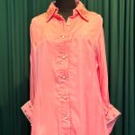 Lushkara Peach Embellished Long Shirt Kurti