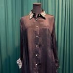 Lushkara Black Embellished Collar Shirt– Elegant Party Wear