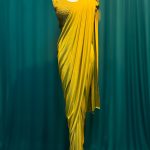 Lushkara Mustard Yellow Ready to Wear Saree