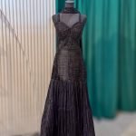 Black Embellished Mermaid Style Lehenga with Corset Blouse