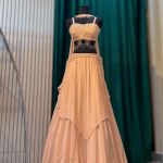 Champagne Gold Embroidered Lehenga Set